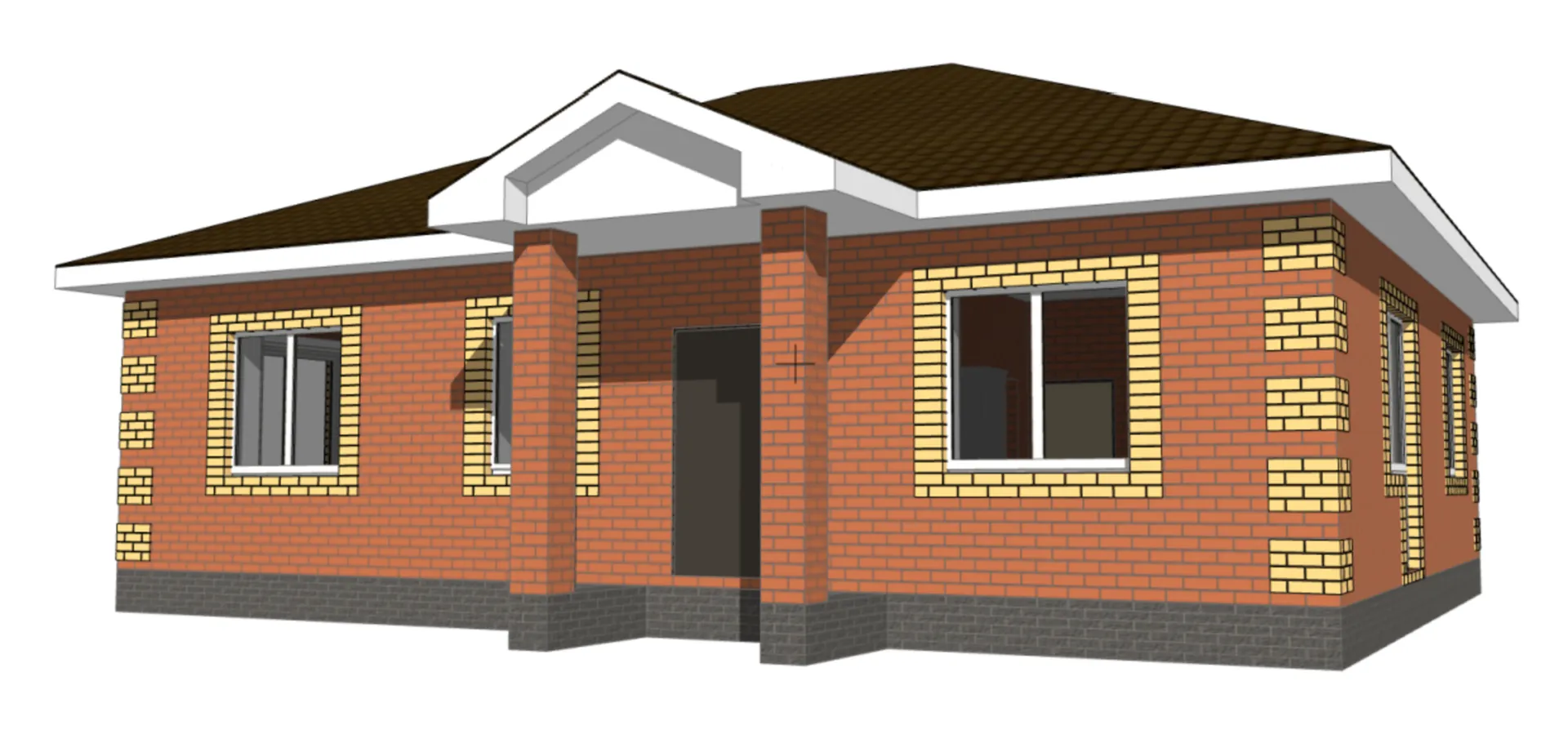 Одноэтажный дом 100 кв м РХ 100