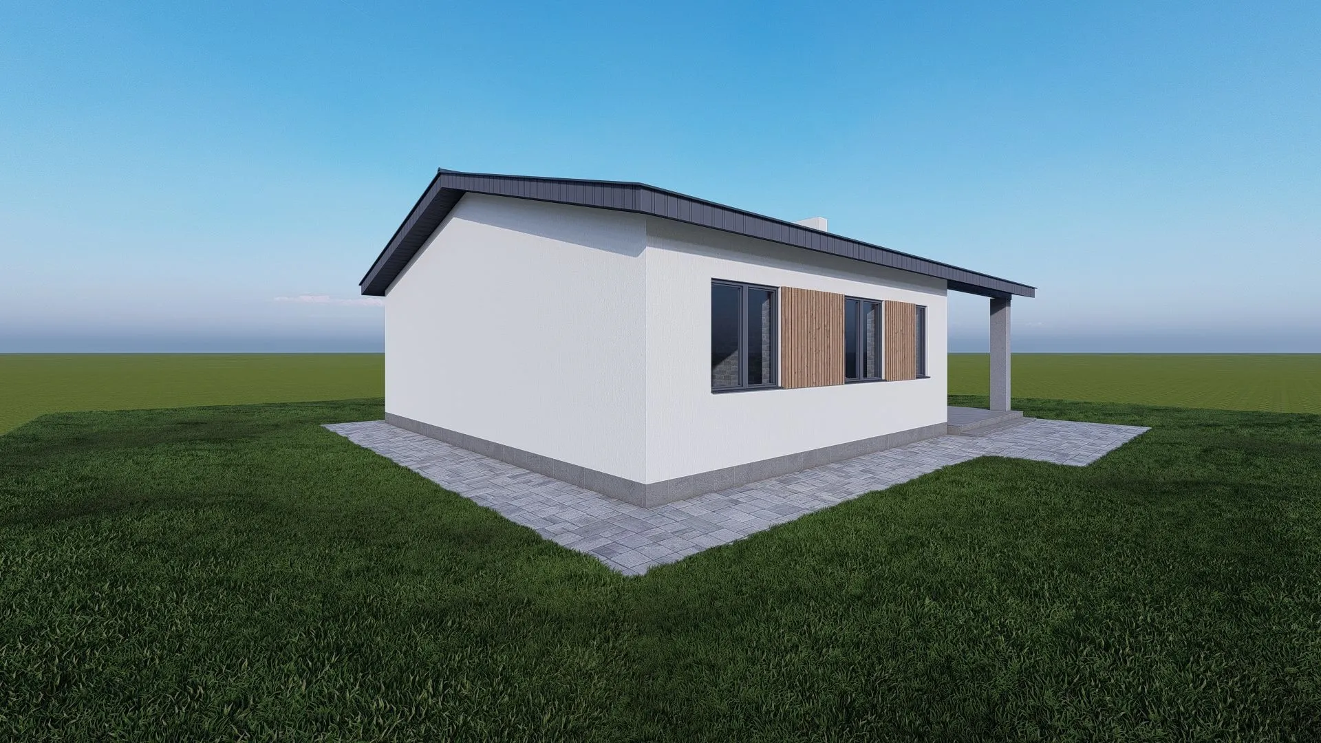 Одноэтажный дом TLS-143