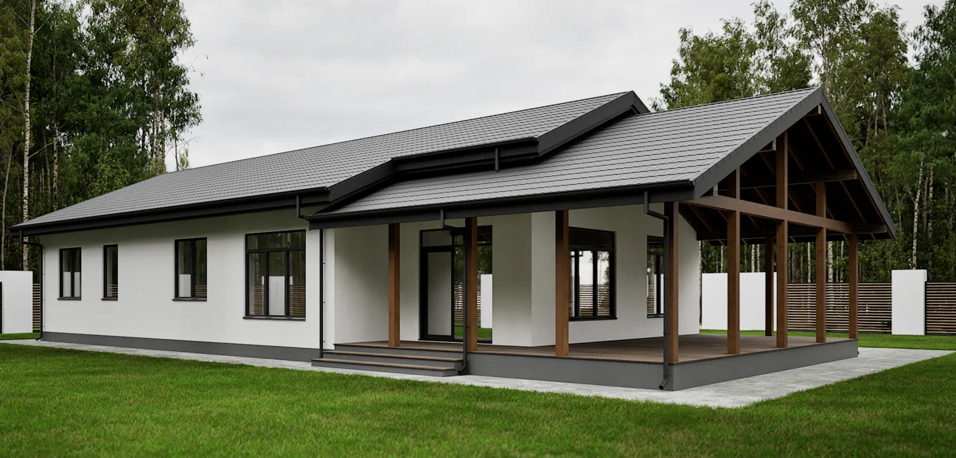 Одноэтажный дом 