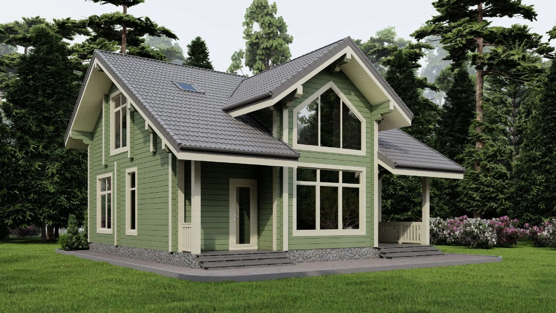 Дом из клееного бруса Вена-2