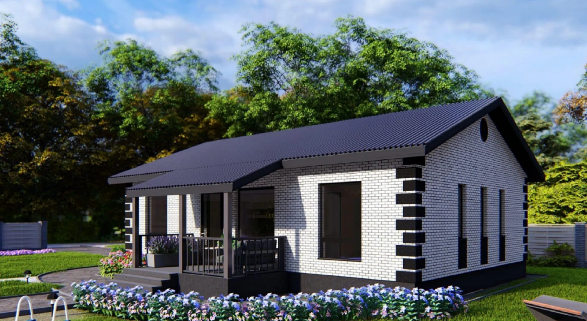 Дом с мансардой (подкровельным пространством)