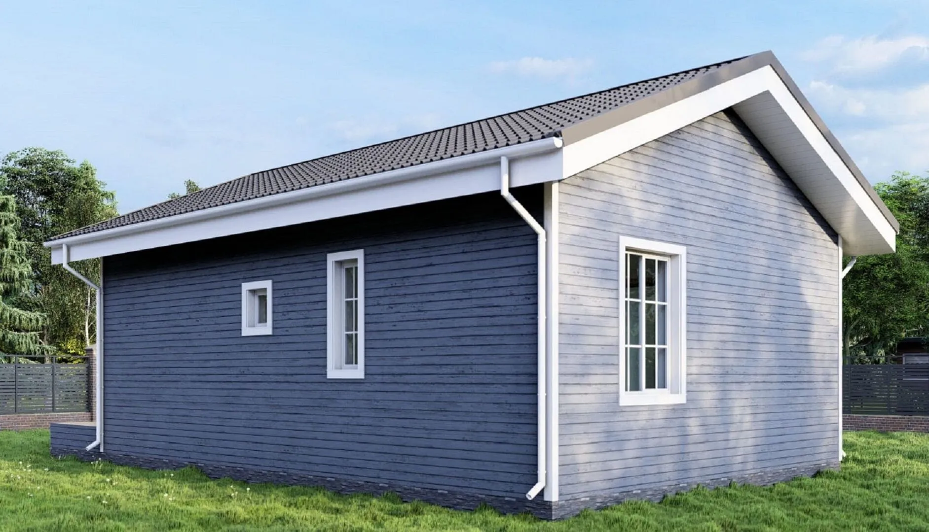 Одноэтажный семейный дом Аист-1 (3 спальни)