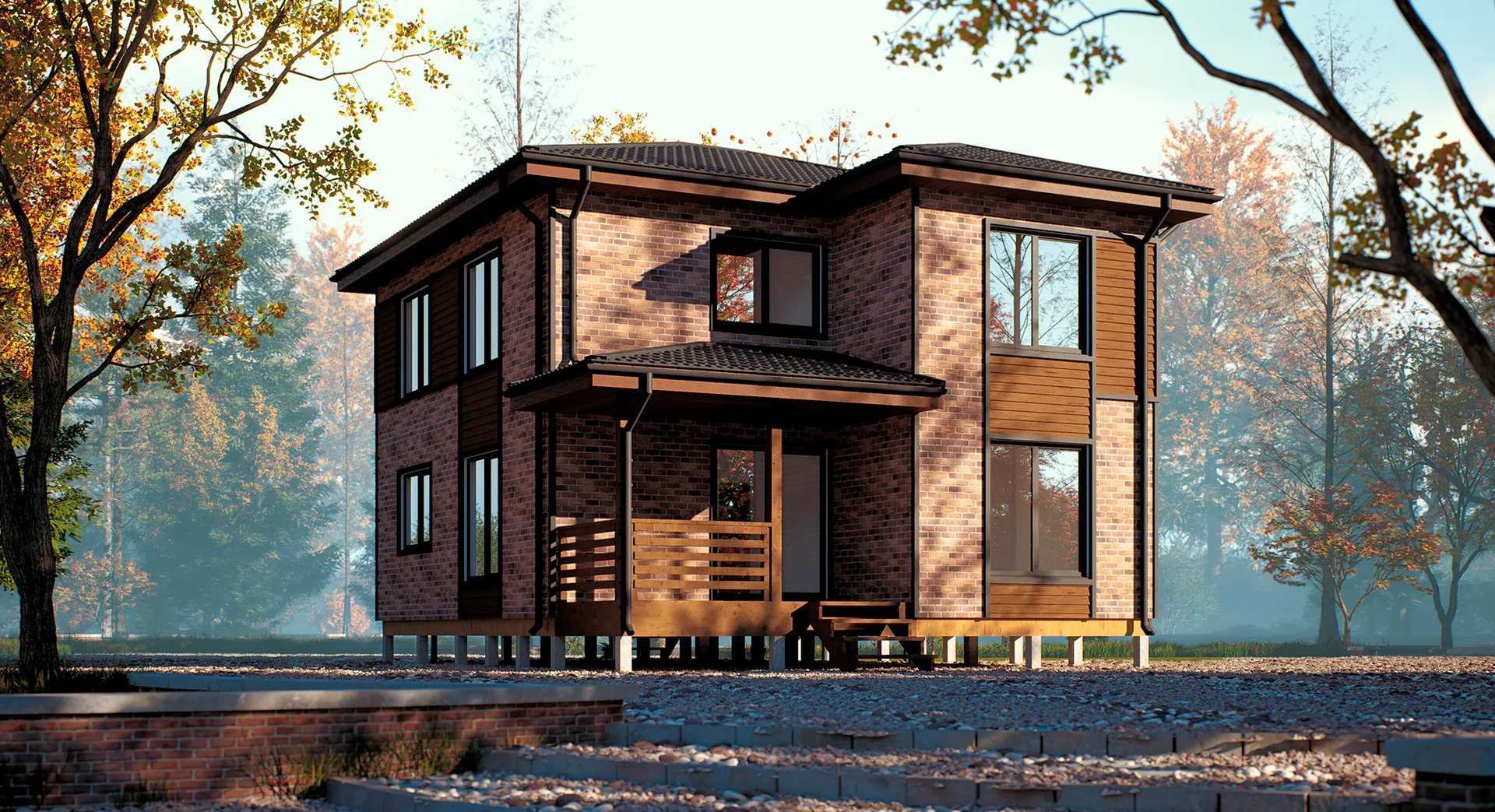 Дом каркасный Сан-Ремо 122