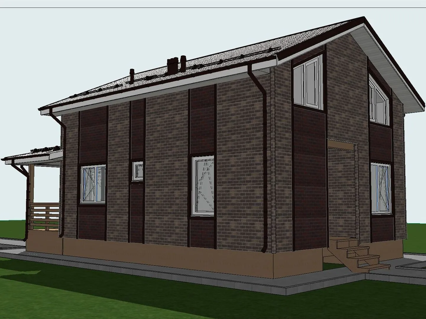 Каркасный дом Валенсия 129