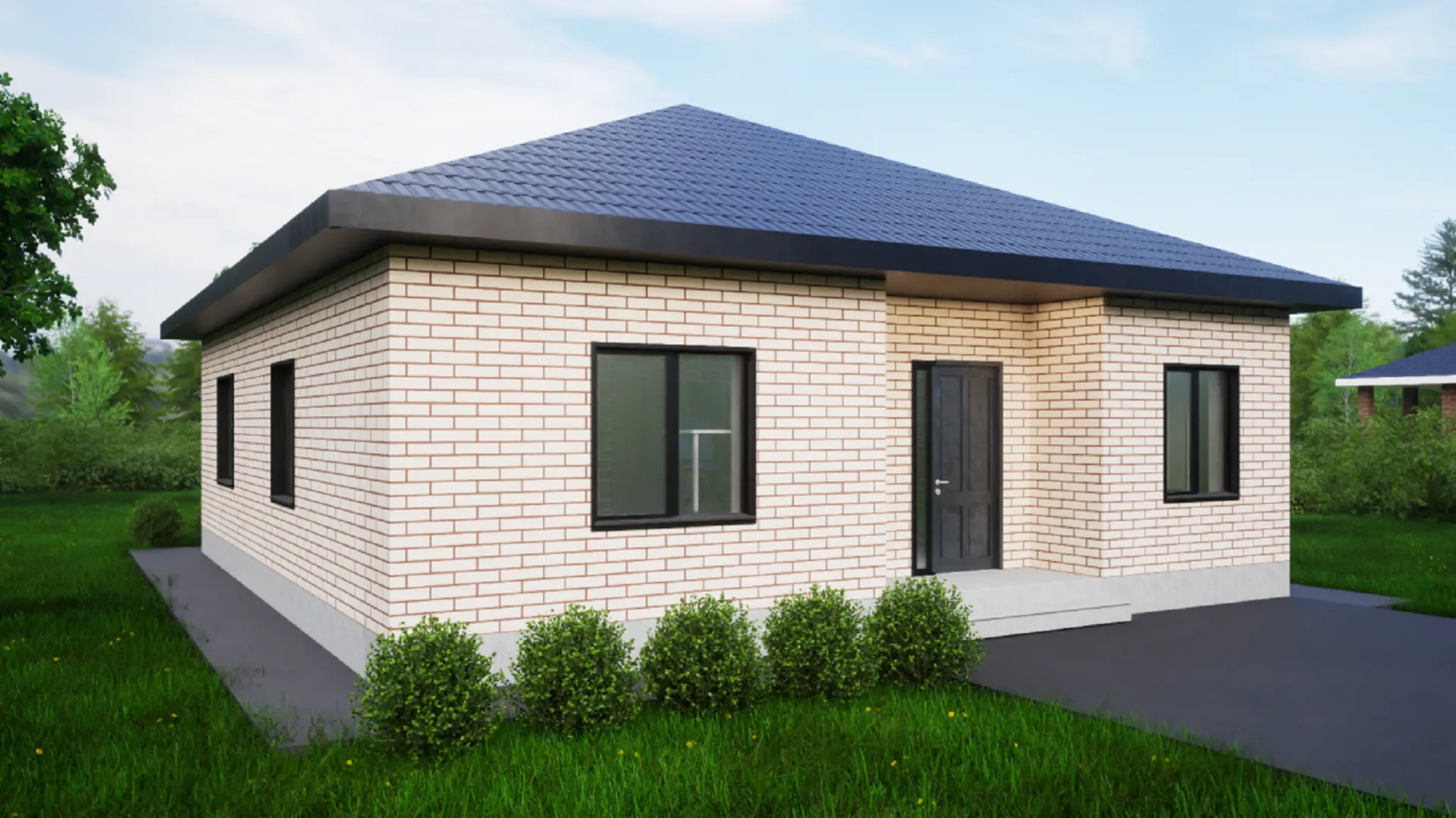 Одноэтажный дом-Пясино