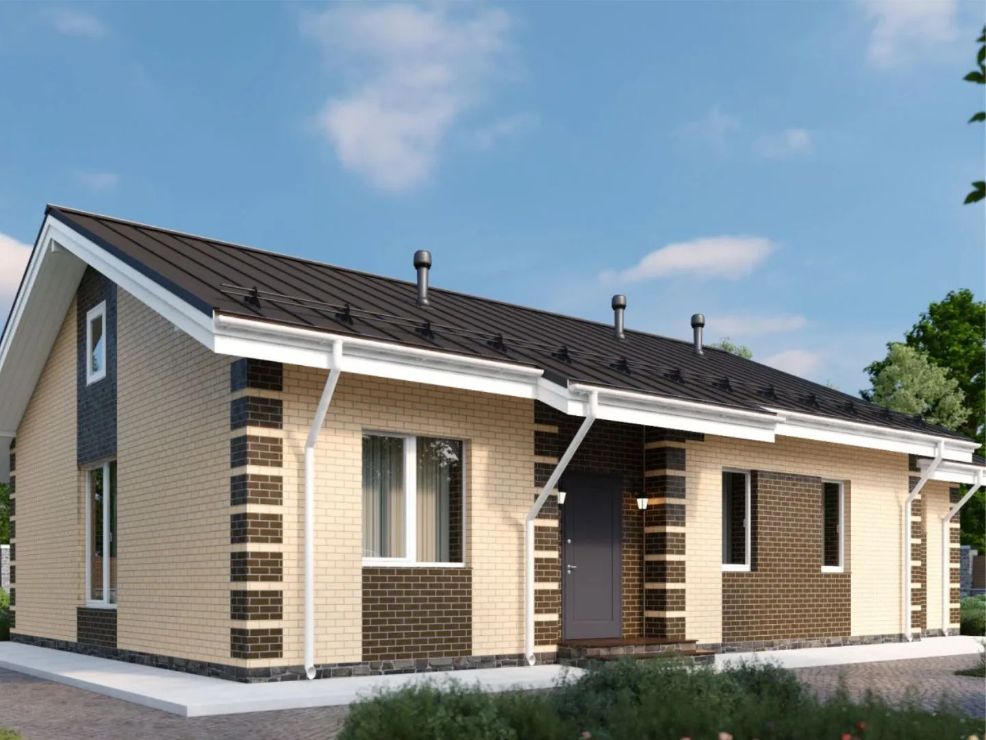 Одноэтажный дом 