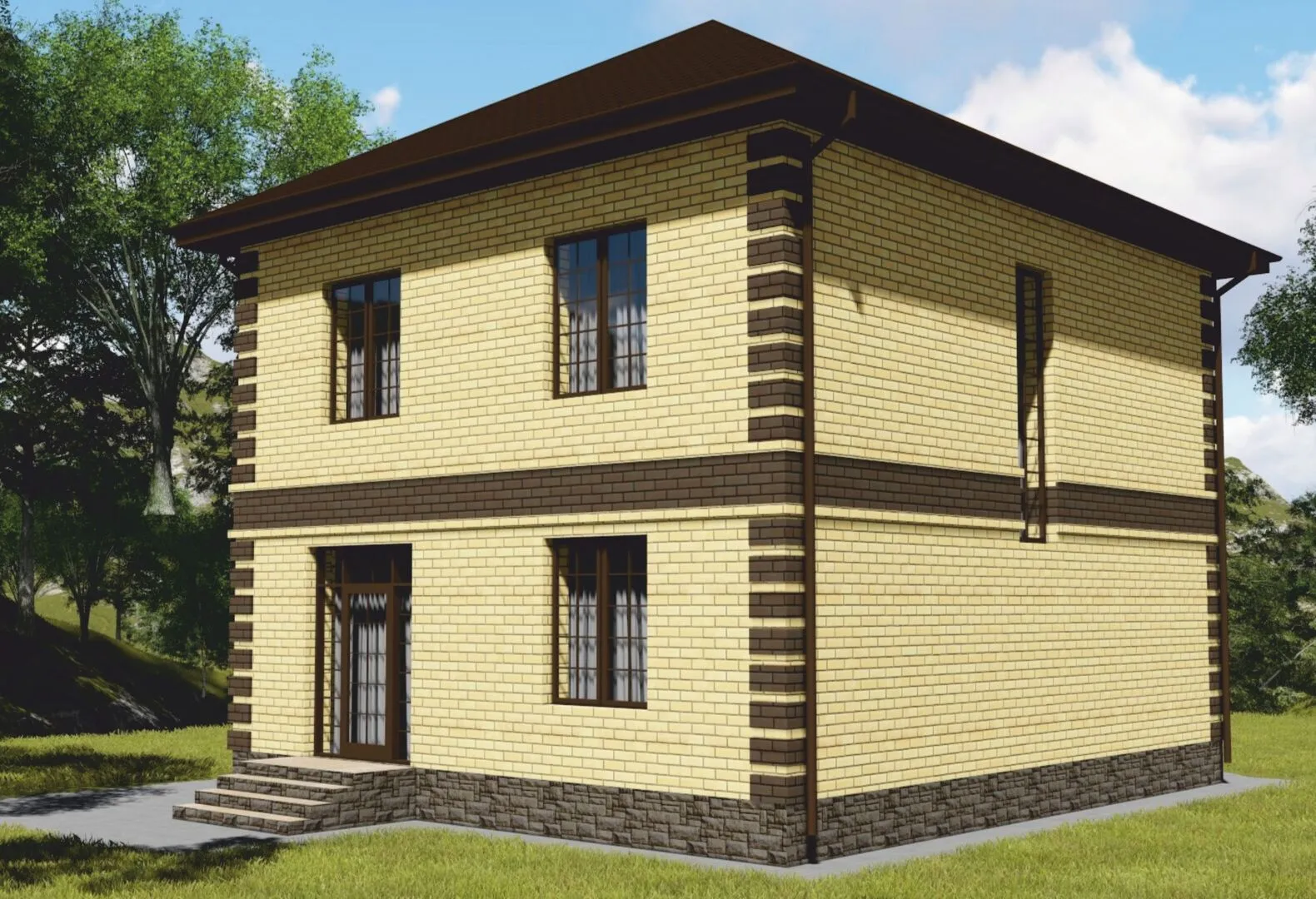 Двухэтажный дом 