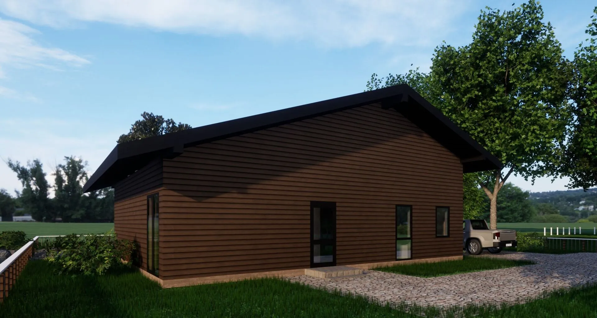 Одноэтажный дом 138