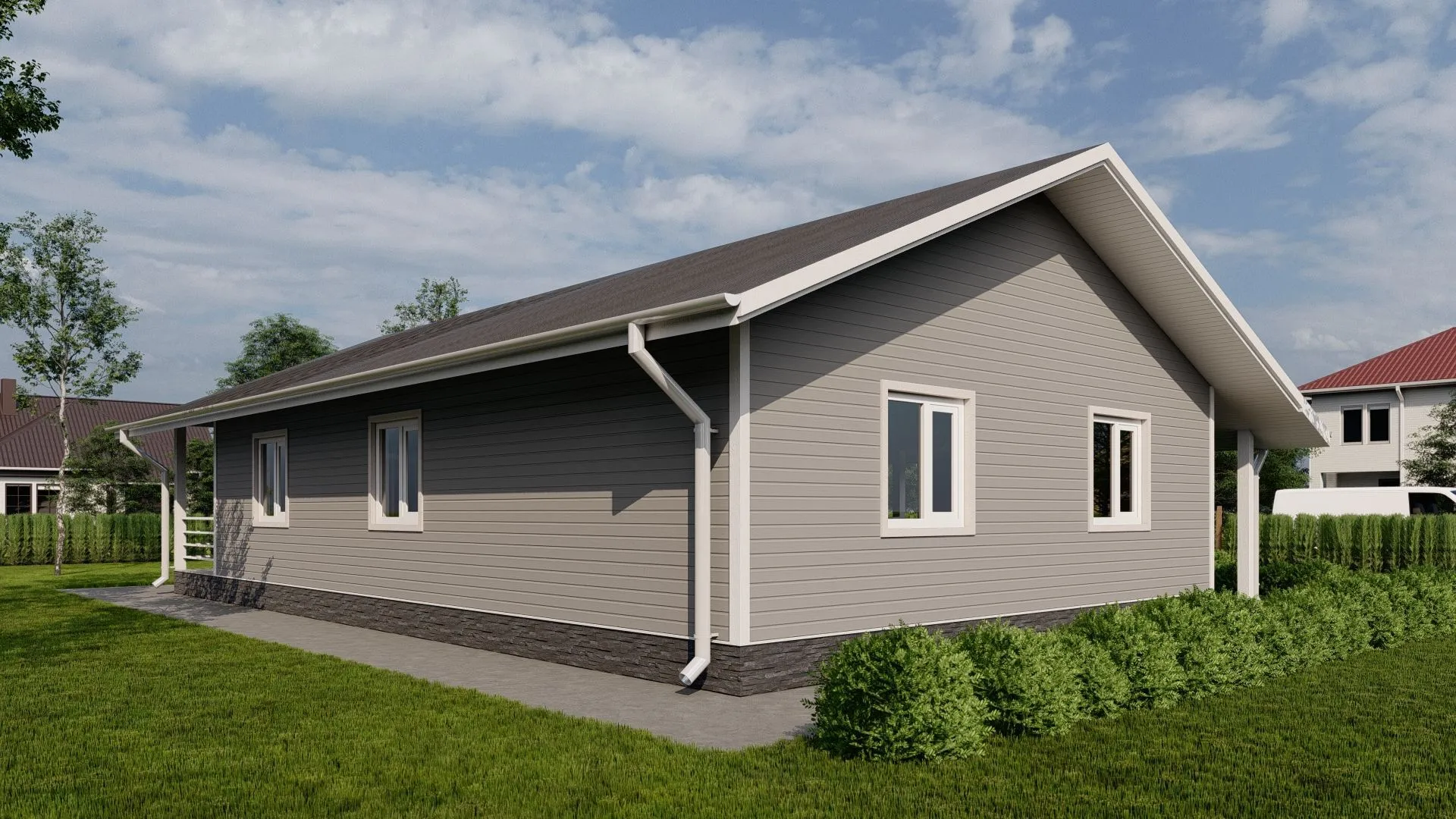 Одноэтажный дом 