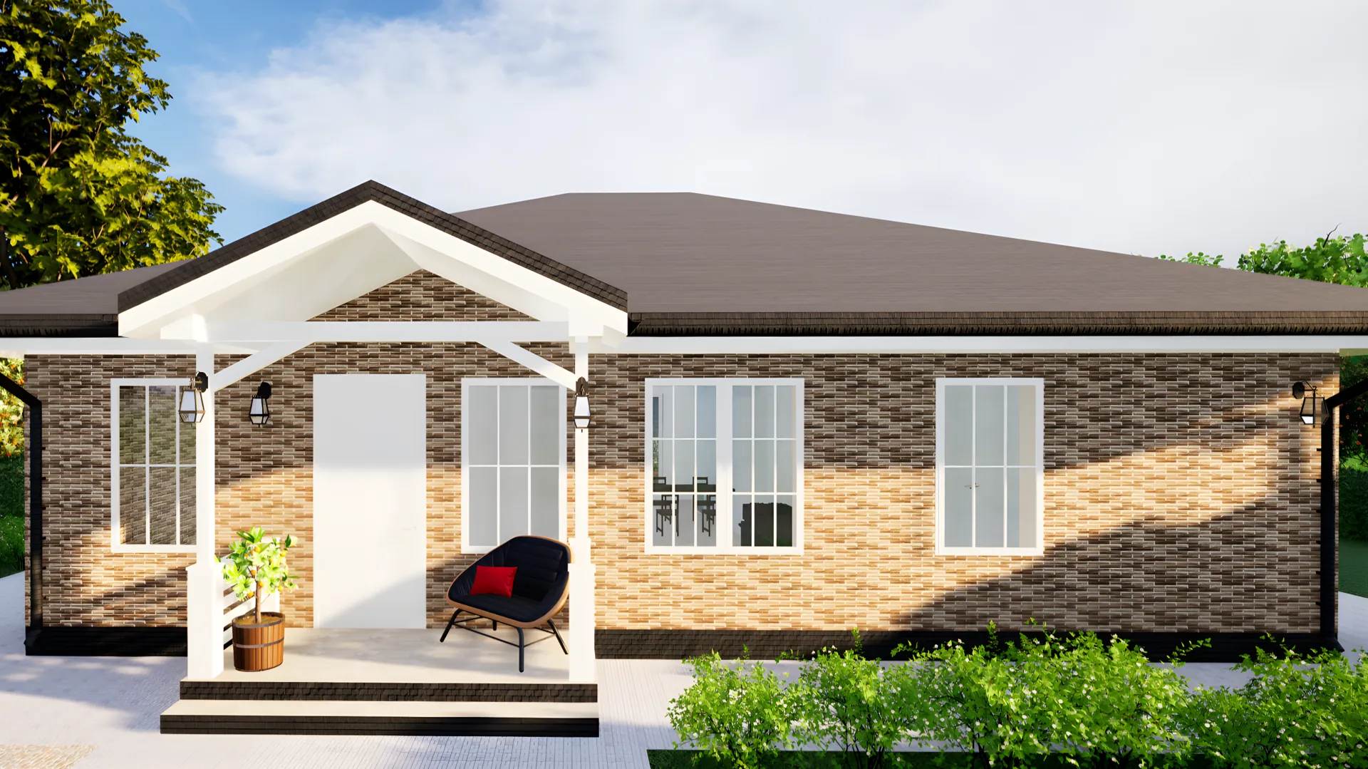 Одноэтажный жилой дом 116