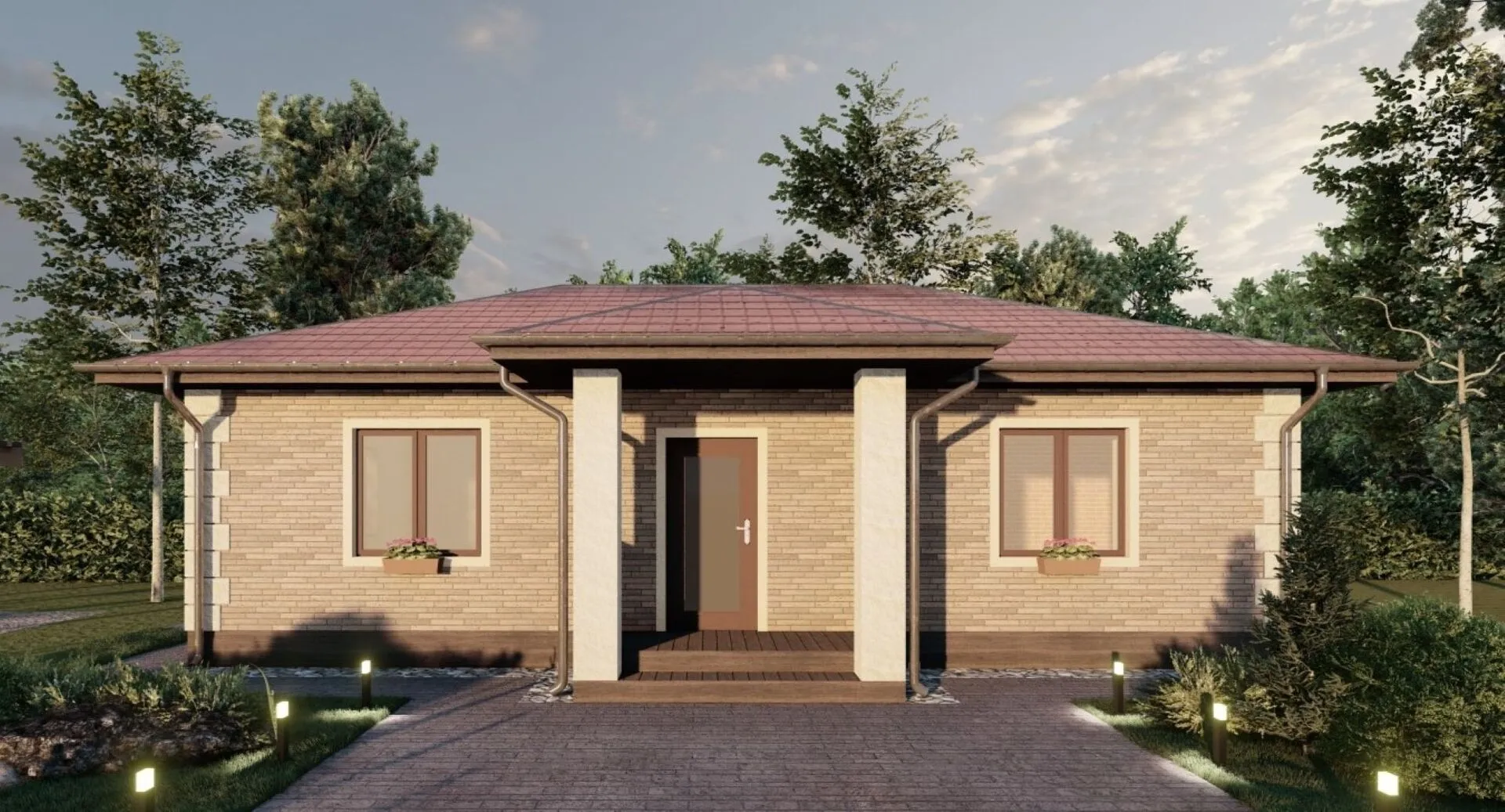 Дом из блоков Б22/1-66