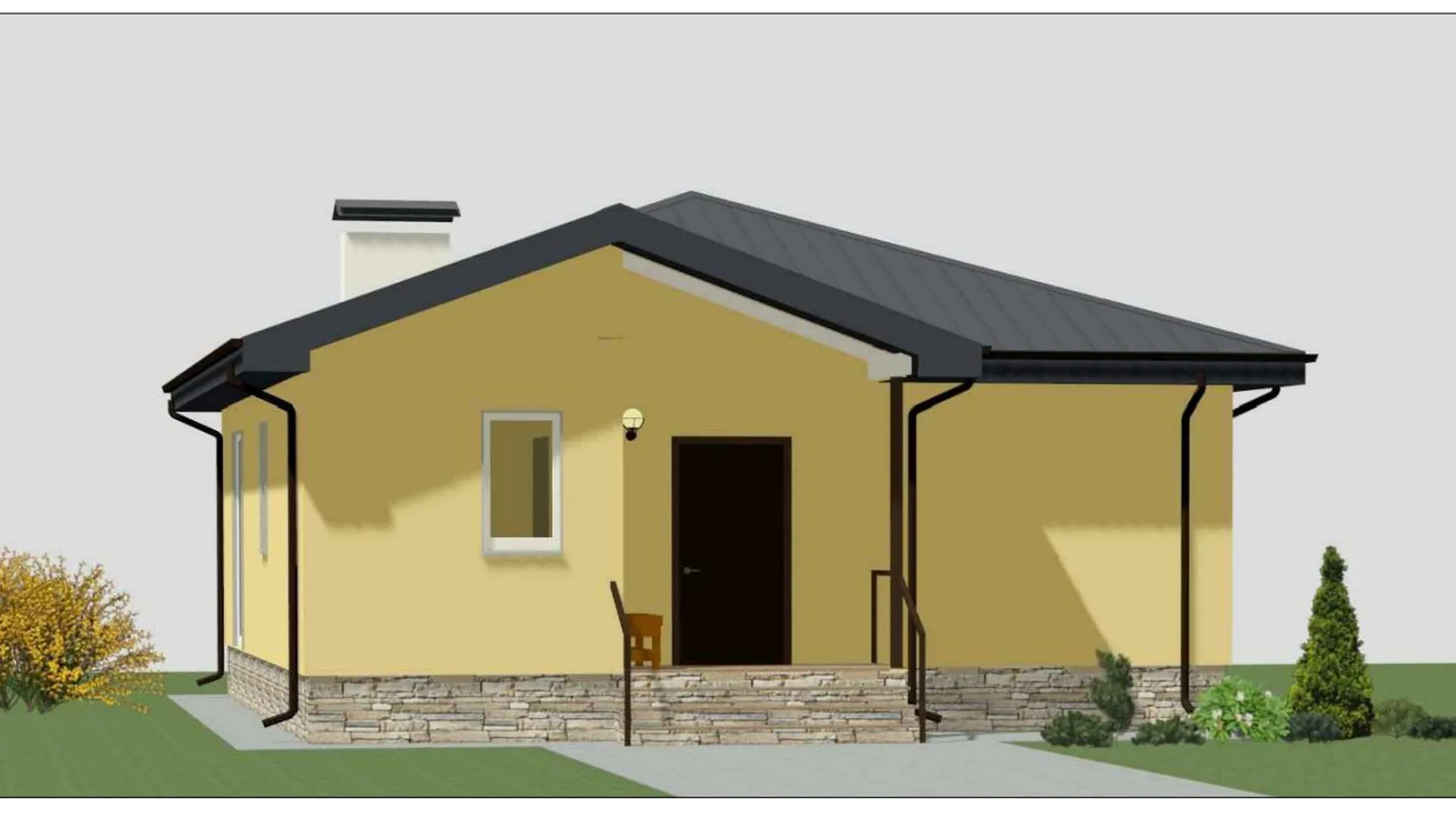 Одноэтажный дом Уют